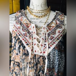 Free People Sheer Elephant Dress